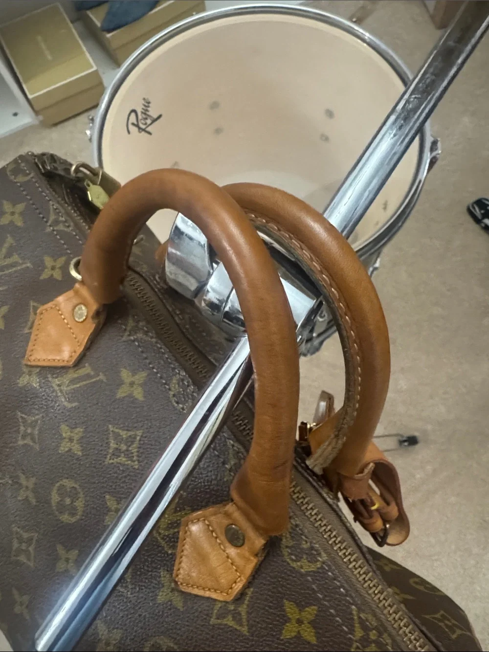 Louis Vuitton Brown Monogram Canvas Top-Handle Satchel